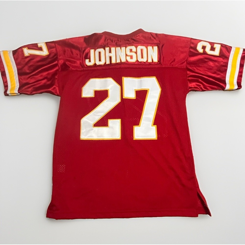 Jeff Hamilton Kansas City Chiefs Larry Johnson #27 Jersey Sz L 50 Stitched VTG